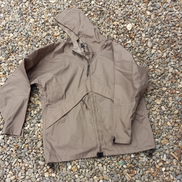 L.L. Bean Jackets & Coats Ll Bean Mens Slate Green Hooded Nylon